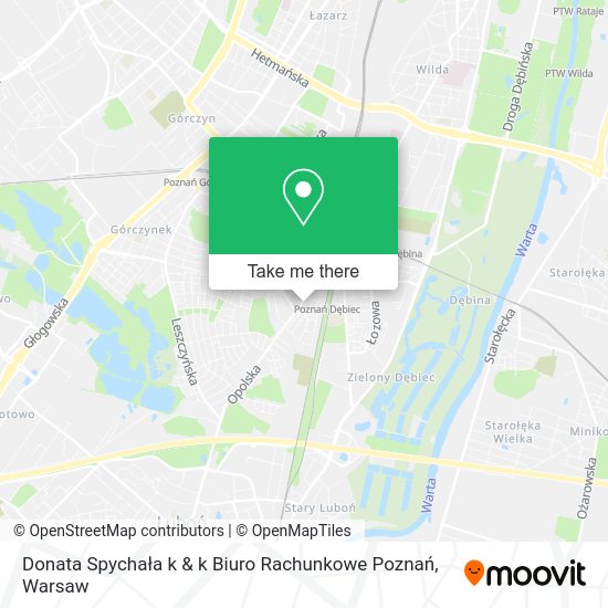 Donata Spychała k & k Biuro Rachunkowe Poznań map