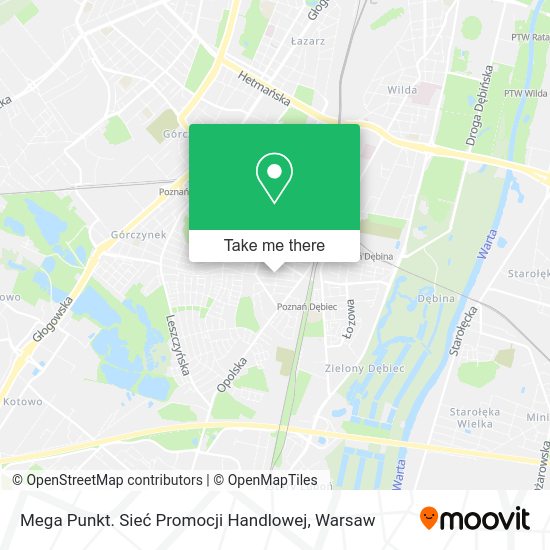 Mega Punkt. Sieć Promocji Handlowej map