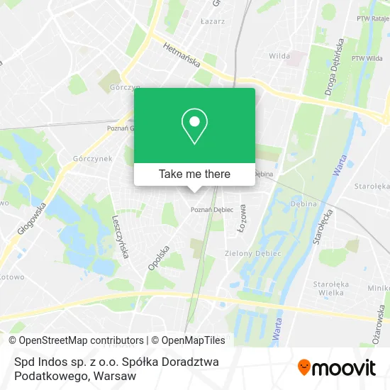 Карта Spd Indos sp. z o.o. Spółka Doradztwa Podatkowego