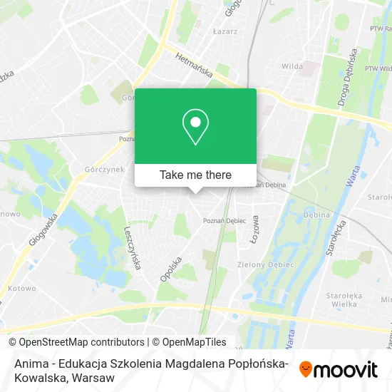 Anima - Edukacja Szkolenia Magdalena Popłońska-Kowalska map