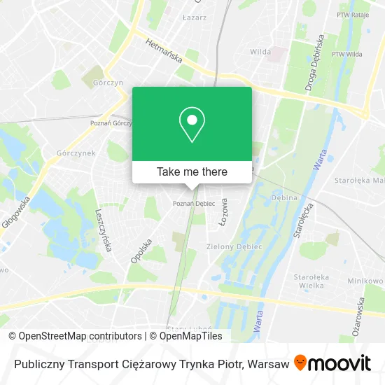 Карта Publiczny Transport Ciężarowy Trynka Piotr
