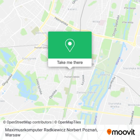 Maximusrkomputer Radkiewicz Norbert Poznań map