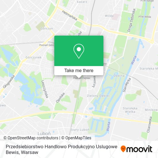 Przedsiebiorstwo Handlowo Produkcyjno Uslugowe Bewis map