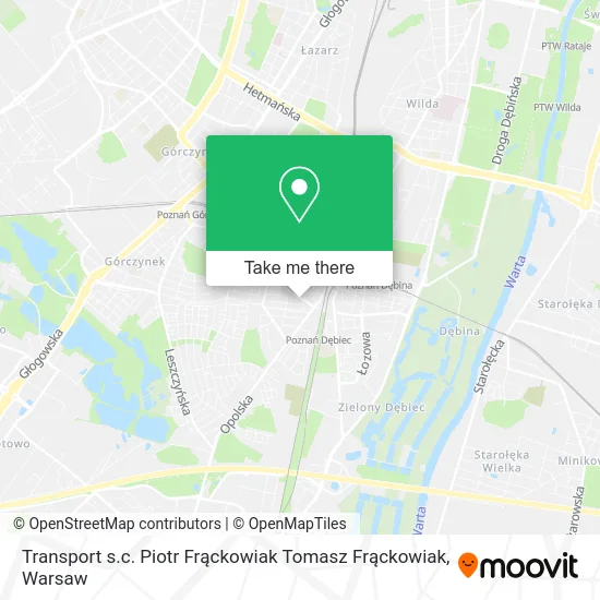 Карта Transport s.c. Piotr Frąckowiak Tomasz Frąckowiak