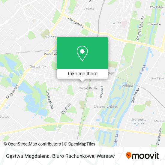 Gęstwa Magdalena. Biuro Rachunkowe map