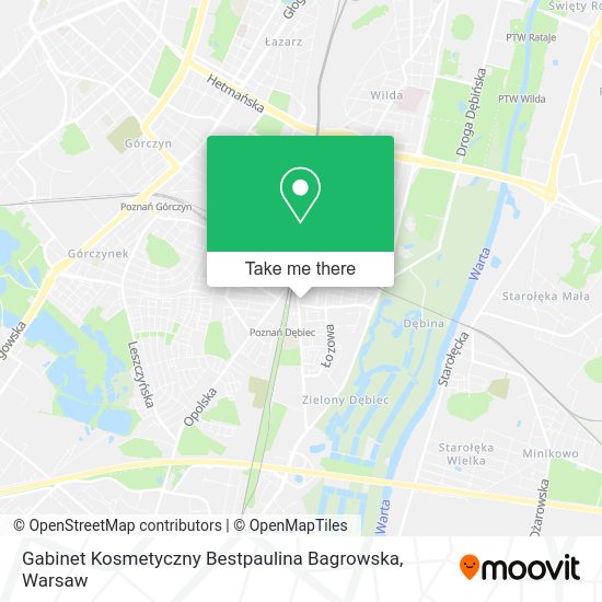 Gabinet Kosmetyczny Bestpaulina Bagrowska map