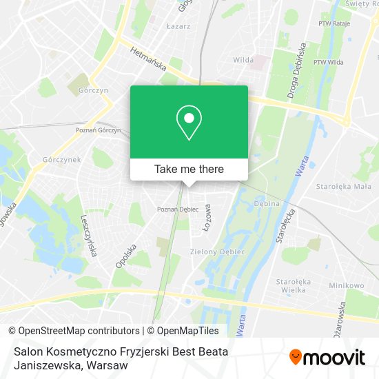 Карта Salon Kosmetyczno Fryzjerski Best Beata Janiszewska