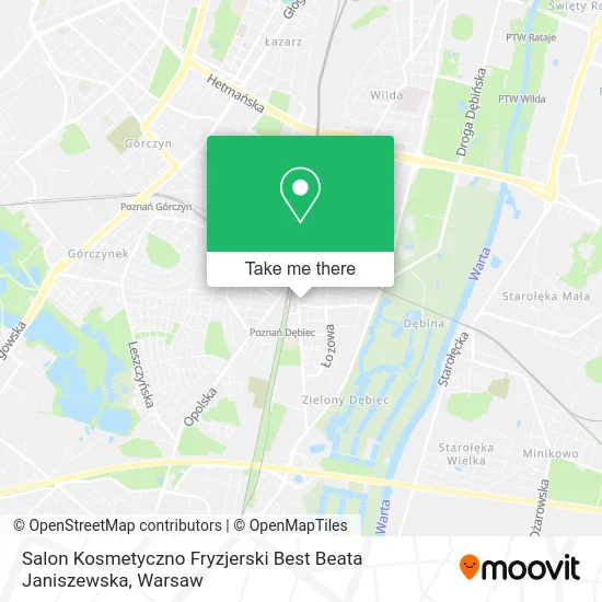 Salon Kosmetyczno Fryzjerski Best Beata Janiszewska map