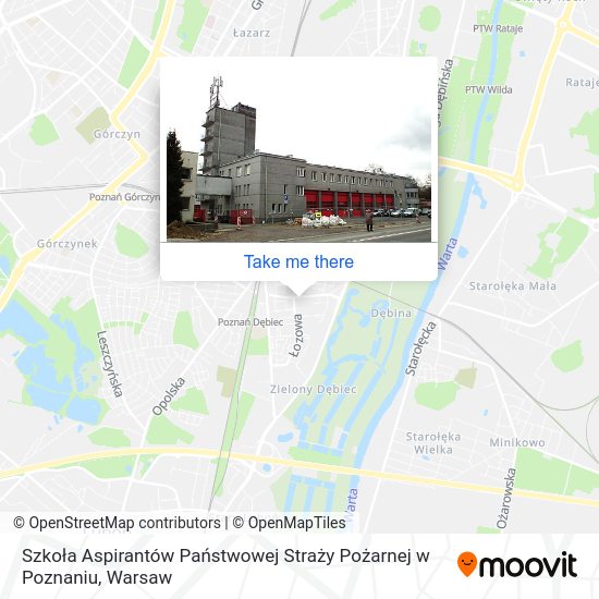 Szkoła Aspirantów Państwowej Straży Pożarnej w Poznaniu map