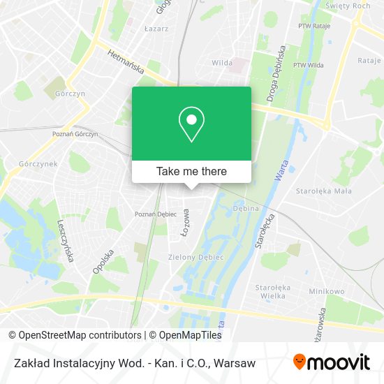 Zakład Instalacyjny Wod. - Kan. i C.O. map