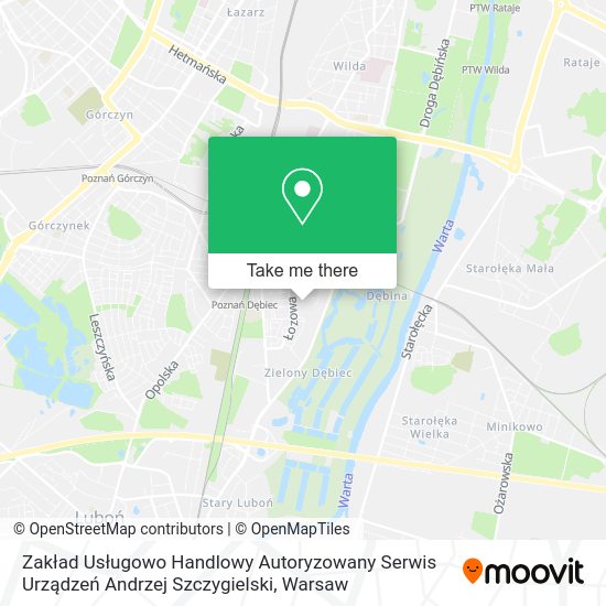 Zakład Usługowo Handlowy Autoryzowany Serwis Urządzeń Andrzej Szczygielski map