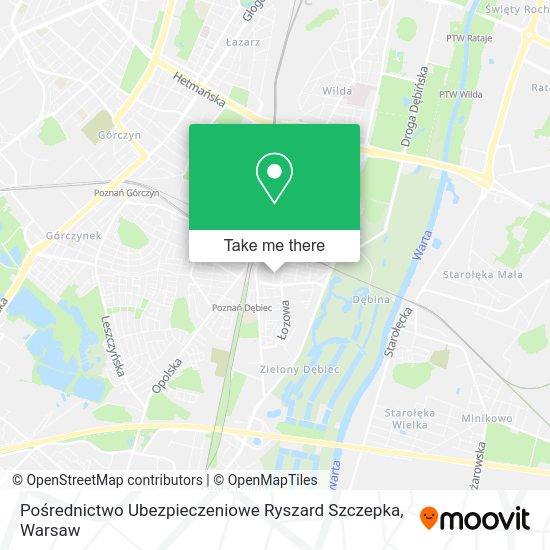 Pośrednictwo Ubezpieczeniowe Ryszard Szczepka map