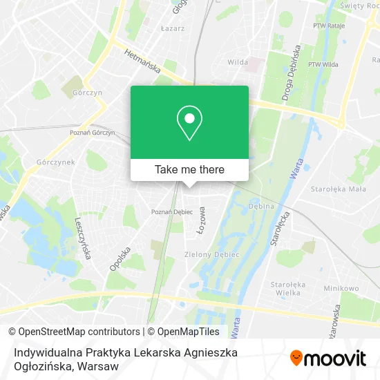 Indywidualna Praktyka Lekarska Agnieszka Ogłozińska map