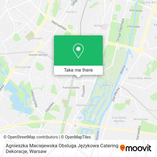 Agnieszka Maciejewska Obsluga Językowa Catering Dekoracje map