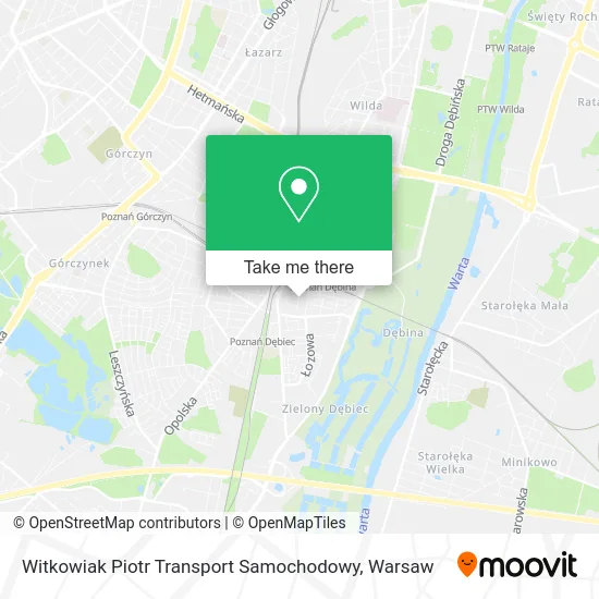 Карта Witkowiak Piotr Transport Samochodowy