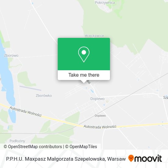 P.P.H.U. Maxpasz Małgorzata Szepelowska map