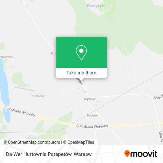 Da-Wer Hurtownia Parapetów map