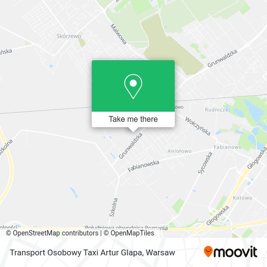 Transport Osobowy Taxi Artur Glapa map