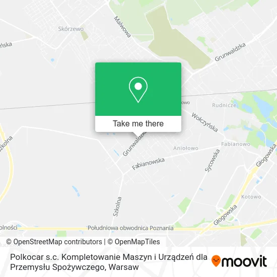 Карта Polkocar s.c. Kompletowanie Maszyn i Urządzeń dla Przemysłu Spożywczego