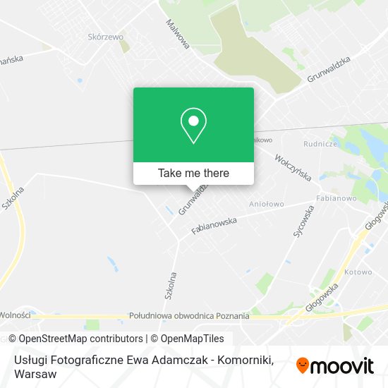 Usługi Fotograficzne Ewa Adamczak - Komorniki map