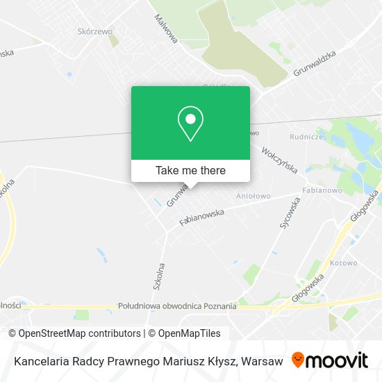 Kancelaria Radcy Prawnego Mariusz Kłysz map