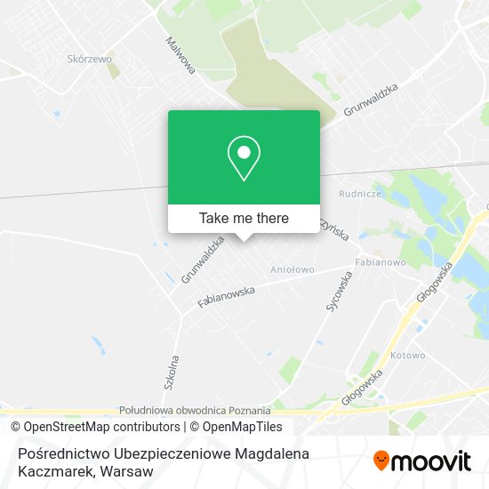 Pośrednictwo Ubezpieczeniowe Magdalena Kaczmarek map