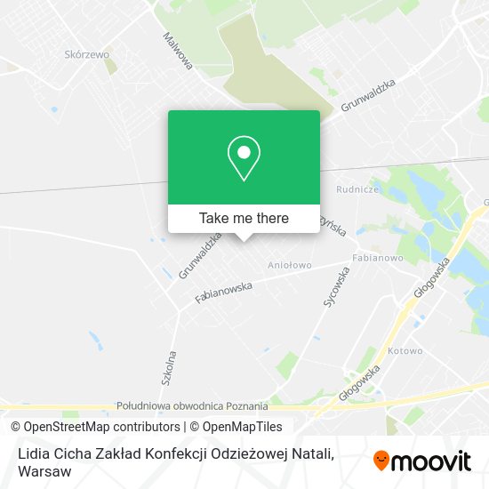 Lidia Cicha Zakład Konfekcji Odzieżowej Natali map