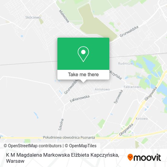 K M Magdalena Markowska Elżbieta Kapczyńska map