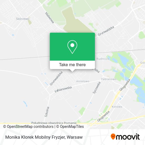 Monika Klorek Mobilny Fryzjer map