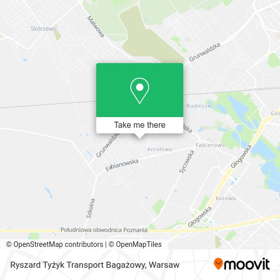 Карта Ryszard Tyżyk Transport Bagażowy