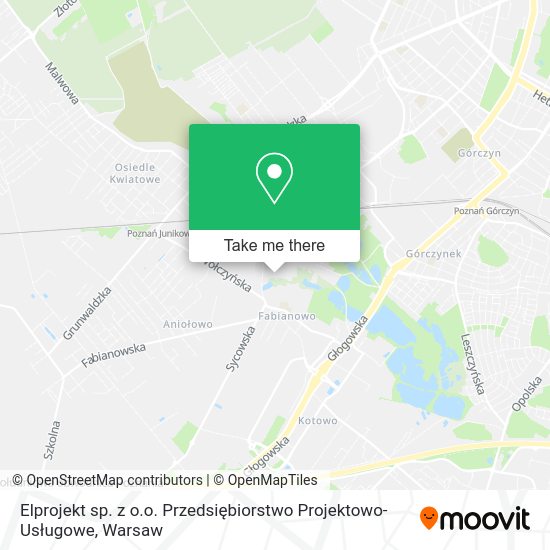 Elprojekt sp. z o.o. Przedsiębiorstwo Projektowo-Usługowe map