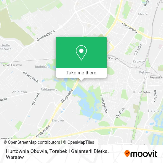 Hurtownia Obuwia, Torebek i Galanterii Bietka map