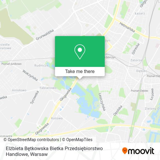 Elżbieta Bętkowska Bietka Przedsiębiorstwo Handlowe map