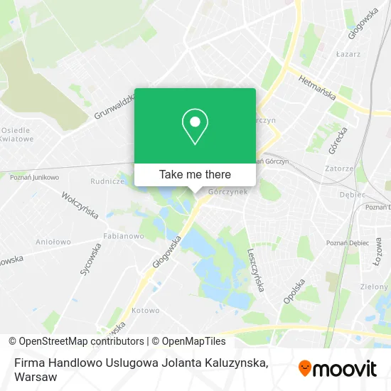 Карта Firma Handlowo Uslugowa Jolanta Kaluzynska