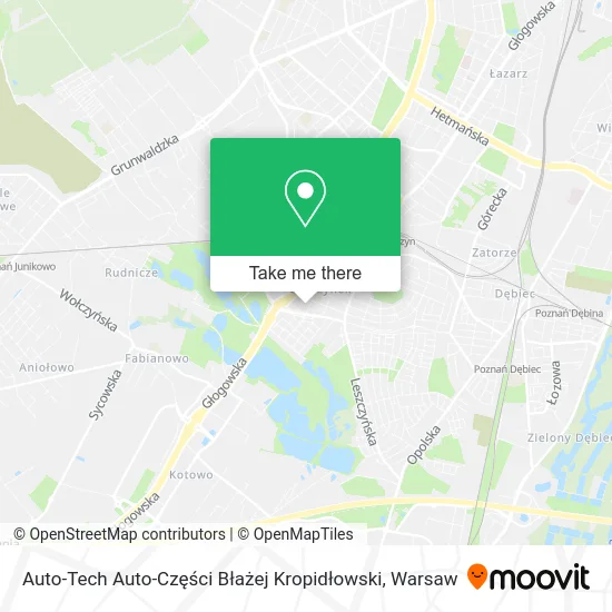 Auto-Tech Auto-Części Błażej Kropidłowski map