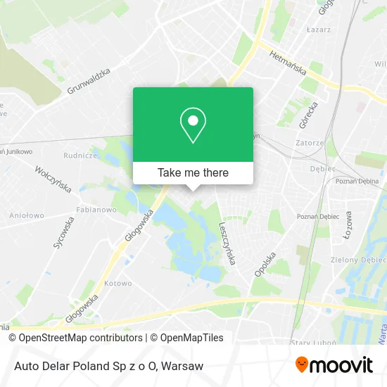 Карта Auto Delar Poland Sp z o O