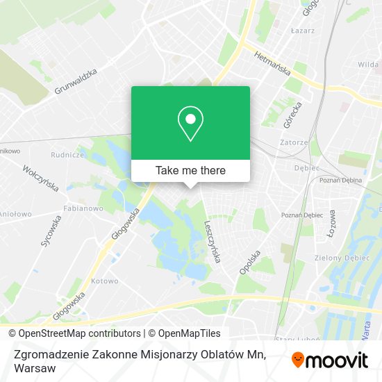 Zgromadzenie Zakonne Misjonarzy Oblatów Mn map