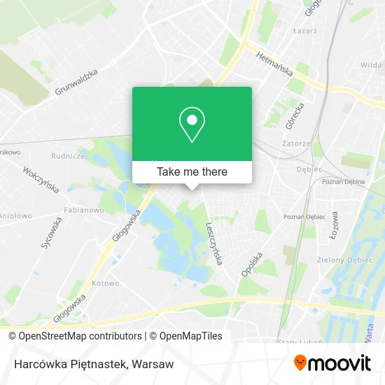 Карта Harcówka Piętnastek