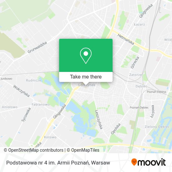 Podstawowa nr 4 im. Armii Poznań map