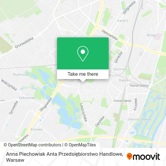 Anna Piechowiak Anta Przedsiębiorstwo Handlowe map
