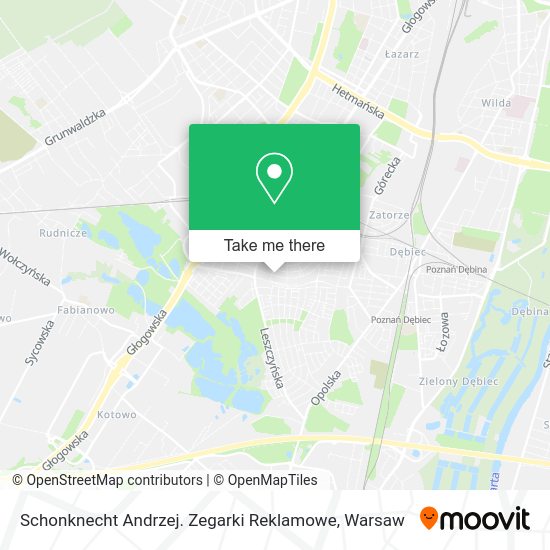 Schonknecht Andrzej. Zegarki Reklamowe map