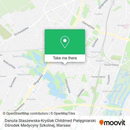 Danuta Staszewska-Kryślak Childmed Pielęgniarski Ośrodek Medycyny Szkolnej map