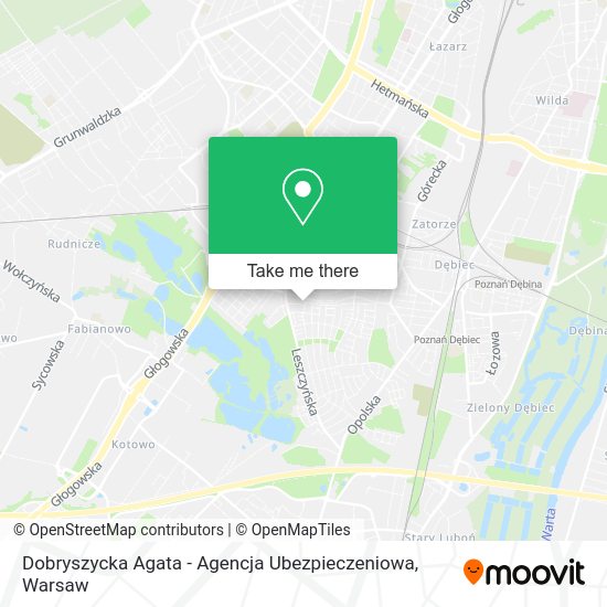 Dobryszycka Agata - Agencja Ubezpieczeniowa map