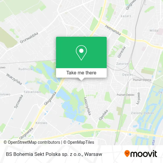 Карта BS Bohemia Sekt Polska sp. z o.o.