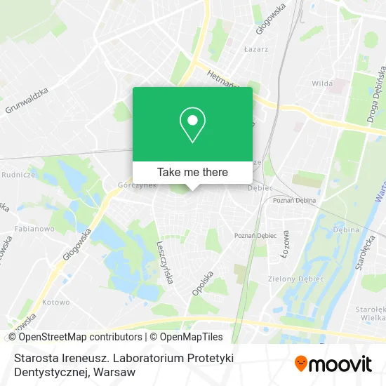 Карта Starosta Ireneusz. Laboratorium Protetyki Dentystycznej