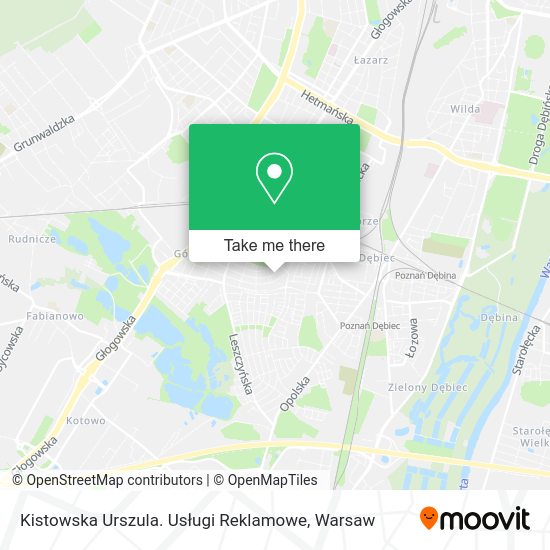 Kistowska Urszula. Usługi Reklamowe map