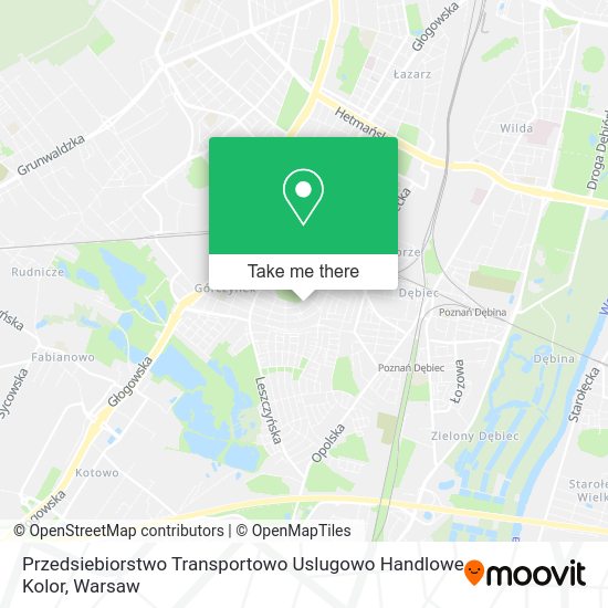 Przedsiebiorstwo Transportowo Uslugowo Handlowe Kolor map