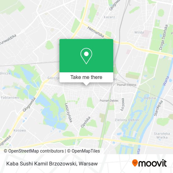 Kaba Sushi Kamil Brzozowski map