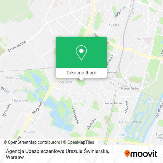 Agencja Ubezpieczeniowa Urszula Świniarska map