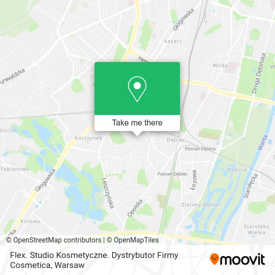 Flex. Studio Kosmetyczne. Dystrybutor Firmy Cosmetica map
